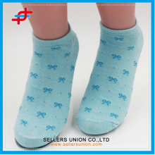 2015 summer Teenager cotton&poly blends ankle sock,love-heart design